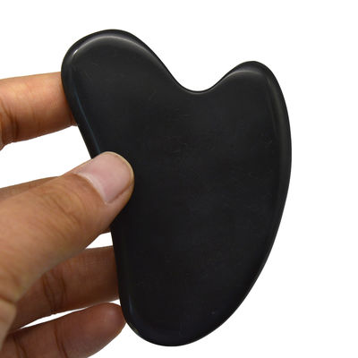 Forma di cuore Pietra Bian Giada Guasha Pietra Gua Sha Strumenti con funzione di controllo del tempo e 78 * 54 * 5mm di misura