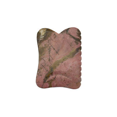 Nero 7*5,5*0,5cm Rhodonite o Mookaite Giada Gua sha board guasha Stone Scraping Guasha Massaggi per la cura del viso