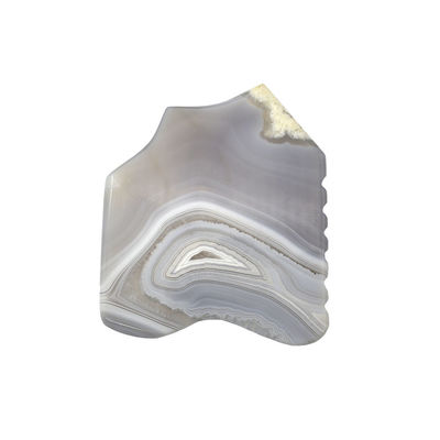 Cura della salute del corpo Agate grigio a strisce Giada Gua Sha Pietra Guasha Tavola Massaggio personalizzato Strumento di terapia di raschiatura per viso e corpo