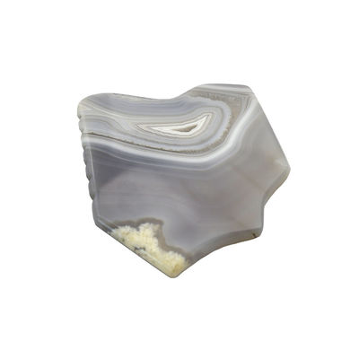 Cura della salute del corpo Agate grigio a strisce Giada Gua Sha Pietra Guasha Tavola Massaggio personalizzato Strumento di terapia di raschiatura per viso e corpo