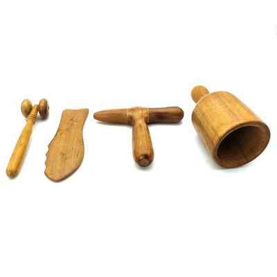 Massaggio martello in legno Gua Sha raschiatura Massaggio Guasha Strumenti di massaggio tradizionale Cupping per il corpo e massello in legno