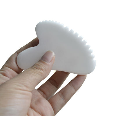 Strumento di terapia per l' assistenza sanitaria corpo massaggiatore Guasha a forma di cuore giada bianca naturale