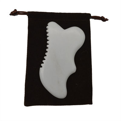 Massaggio a tavolo a base di pietra Gua Sha Guasha Scarping Massaggiatore Corporeo Scarping Giada Bianca Scarping Strumenti Facciali E Corporei