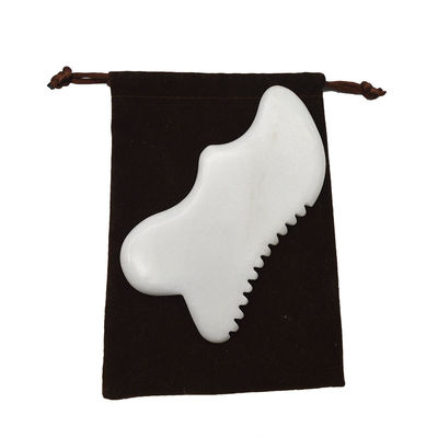 Massaggio a tavolo a base di pietra Gua Sha Guasha Scarping Massaggiatore Corporeo Scarping Giada Bianca Scarping Strumenti Facciali E Corporei
