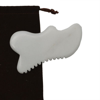 Massaggio a tavolo a base di pietra Gua Sha Guasha Scarping Massaggiatore Corporeo Scarping Giada Bianca Scarping Strumenti Facciali E Corporei