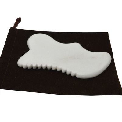Massaggio a tavolo a base di pietra Gua Sha Guasha Scarping Massaggiatore Corporeo Scarping Giada Bianca Scarping Strumenti Facciali E Corporei