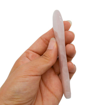 2024 Prodotti di tendenza Rose Quartz Stick Stone Gua Sha Pen per occhio e viso Giada naturale cura della salute