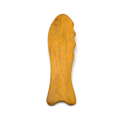 Strumento Gua Sha a forma di pesce in legno da 140*45mm Perfetto per massaggi e disintossicazione