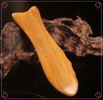 Strumento Gua Sha a forma di pesce in legno da 140*45mm Perfetto per massaggi e disintossicazione