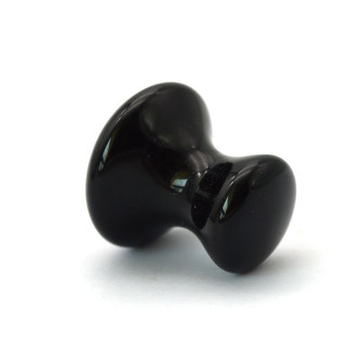 Kit di massaggio in giada naturale lucidata con pietre di avventurina verde a forma di fungo e ossidiana nera per gua sha