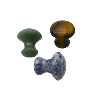 40 mm di altezza 30 mm di diametro Rose Quartz Funghi in forma di Gua Sha Massaggio pietre