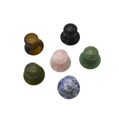 40 mm di altezza 30 mm di diametro Rose Quartz Funghi in forma di Gua Sha Massaggio pietre