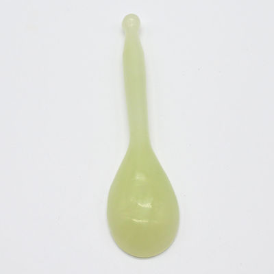 Cura del corpo Xiuyan Giada Gua Sha Massaggio Strumento di Cucchiaio Verde Guasha Scarping Strumento per la Salute e il Benessere