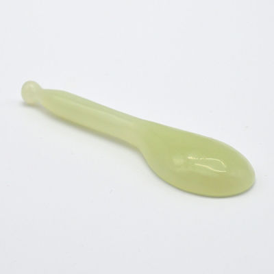 Cura del corpo Xiuyan Giada Gua Sha Massaggio Strumento di Cucchiaio Verde Guasha Scarping Strumento per la Salute e il Benessere