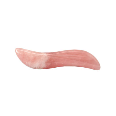 Polito rosa quarzo Gua Sha Massaggio bastone 110mm Lunghezza per occhio facciale e trattamento punto di agopuntura