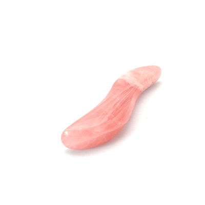 Polito rosa quarzo Gua Sha Massaggio bastone 110mm Lunghezza per occhio facciale e trattamento punto di agopuntura