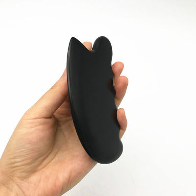OEM ODM Terapia nera naturale Bian Stone Guasha Strumenti di massaggio scraping Gua Sha Per il corpo 11,5 * 6 * 0,8cm