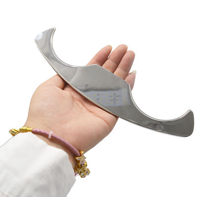 Massaggiatore 2024 Gua Sha Tavola di raschiatura Strumento di massaggio in acciaio inossidabile Retro Meridiano Raschiatura Guasha per OEM ODM