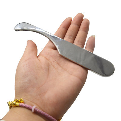 15.5*2.5cm Gua ShaArgento Scraping Massaggio Board Corpo Guasha Massaggio Strumento Acciaio inossidabile Strumenti di raschiatura per alleviare il dolore