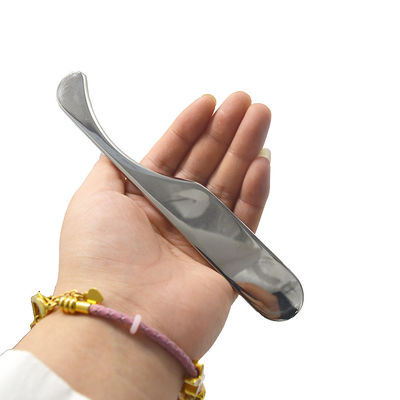 15.5*2.5cm Gua ShaArgento Scraping Massaggio Board Corpo Guasha Massaggio Strumento Acciaio inossidabile Strumenti di raschiatura per alleviare il dolore