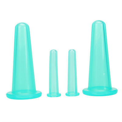 Terapia con coppe facciali Set 4 in 1 Coppe di silicone per apparecchi di medicina cinese e eco-friendly