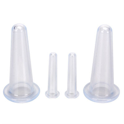 Terapia con coppe facciali Set 4 in 1 Coppe di silicone per apparecchi di medicina cinese e eco-friendly