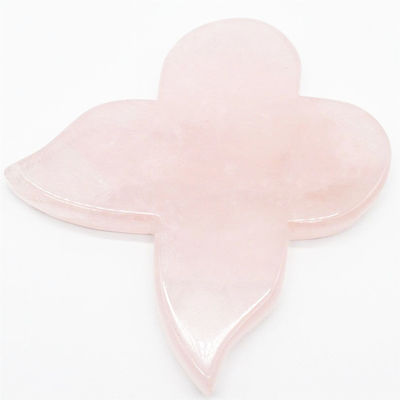 Il migliore naturale Rose Quartz Guasha Strumenti per massaggiatore farfalla Guasha massaggiatore OEM ODM