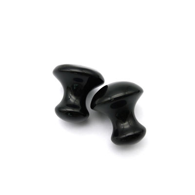 2024 Naturale Nero Ossidiano Funghi Guasha Massaggio di Bellezza Gua Sha Pietra Per Volto Corpo Modalità No ABK-59