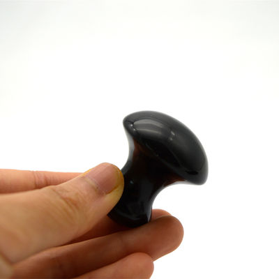 2024 Naturale Nero Ossidiano Funghi Guasha Massaggio di Bellezza Gua Sha Pietra Per Volto Corpo Modalità No ABK-59