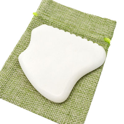 Modalità strumento di raschiatura Guasha naturale Bian Stone Facial No abk-204 Private Label Gua Sha Jade Therapy Strumenti di massaggio facciale