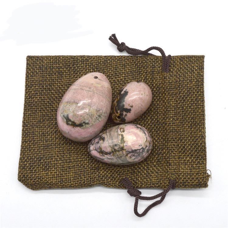 Esercizio di Kegel Set di uova Rhodonite Pietra Giada Yoni Massaggio per il benessere emotivo delle donne