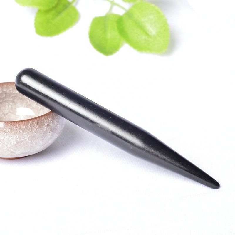 Massaggio con punti di agopuntura Guasha Pen of Care per la forma del corpo di Dangle Charm Ball Bian Stone Facial Gua Sha Massager