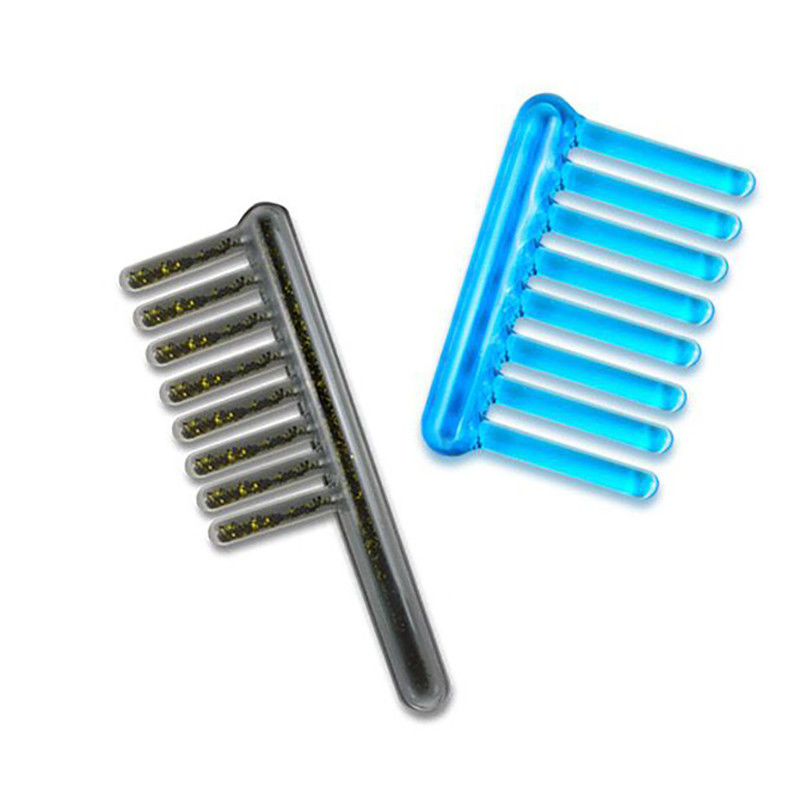 2024 Popular Gua Sha Lady Comb Comb nero/azzurro Massaggio per la manutenzione dei capelli lunghi e doppia funzione bellezza muscolare di ghiaccio