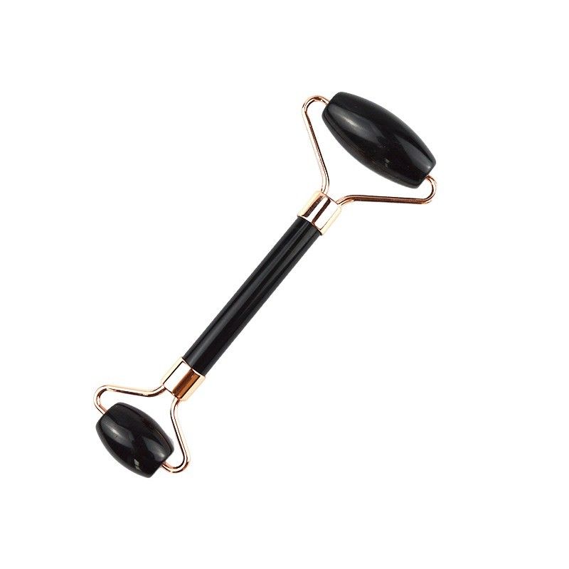 Pietra preziosa 100% naturale Ossigeno nero Faciale Giada Guasha Massaggiatore Gua Sha Massaggio Faciale Strumenti di bellezza Strumenti per la cura della pelle