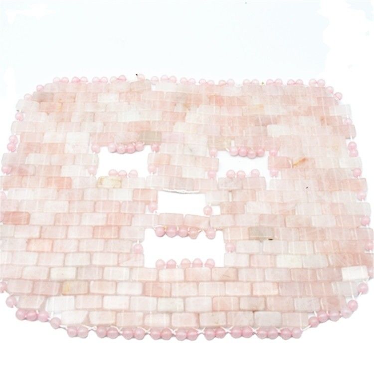 Logo personalizzato Bellezza naturale Maschera di Giada Rosa Rosa Quarzo Dea Maschera Faciale Maschera Faciale