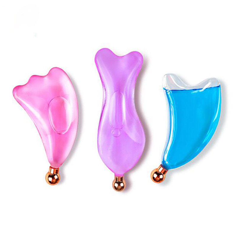 Personalizzazione Ghiaccio Guasha Massaggio Faccia Lift Strumenti per la cura della pelle Riscaldamento Bellezza Faciale Ghiaccio Globi Gua Sha Massaggio Strumento per SPA