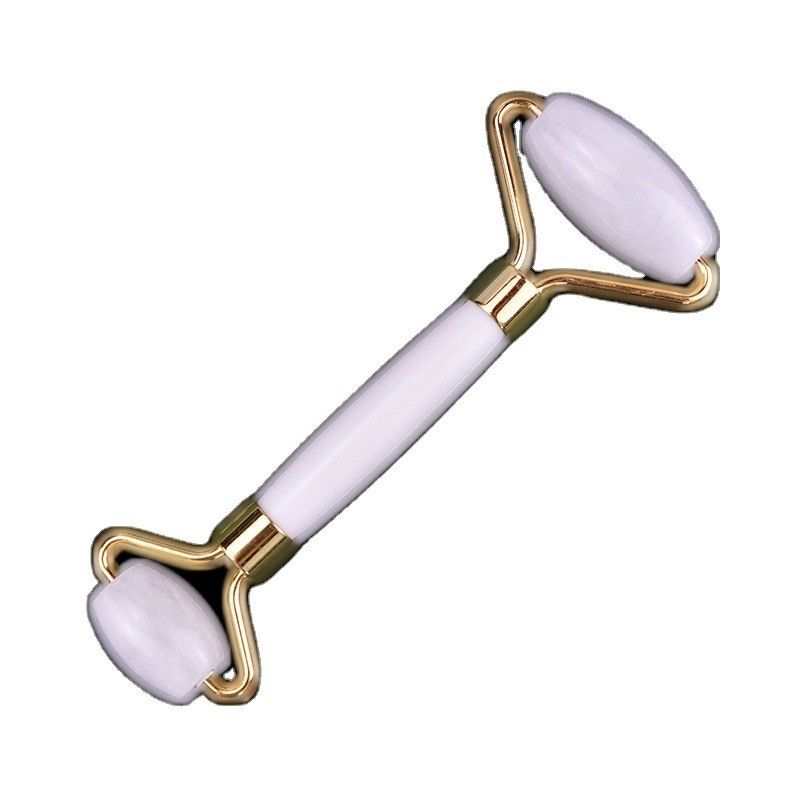 Strumenti di massaggio Best seller Giada Bianca Naturale Guasha Massaggio Roller Face Ball Gua Sha Roller Massaggiatore Per Massaggiatore Faciale
