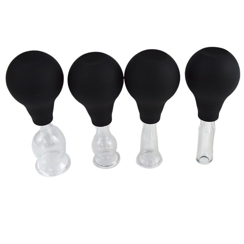 Strumenti di massaggio Set di aspirazione in vetro di silicone per il viso Guasha Rimozione delle rughe Cura della pelle Spa Salone di bellezza Tazze di terapia