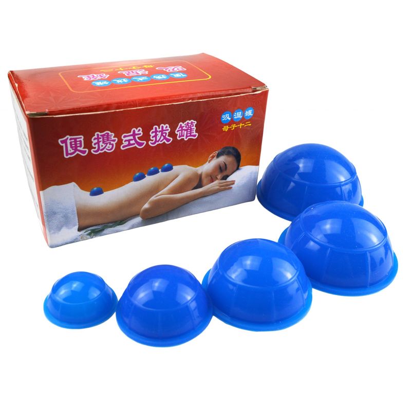 Set di aspirazione in silicone Serie 12 Pcs Faccia Guasha Rimozione delle rughe Cura della pelle Spa Coppe di terapia di bellezza per i muscoli del corpo