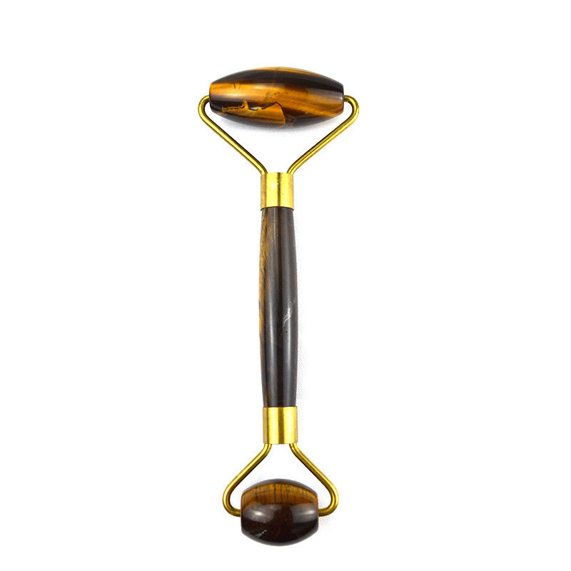Strumento di massaggio facciale 100% naturale stretta per gli occhi Giada Gua Sha Roller per il viso per stringere l'area degli occhi