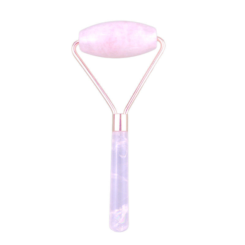 Massaggiatore Faciale 2024 Popolare Natural Rose Quartz Facial Roller 100% Natural Crystal Massager For Face Eye Massage Prodotti di Bellezza