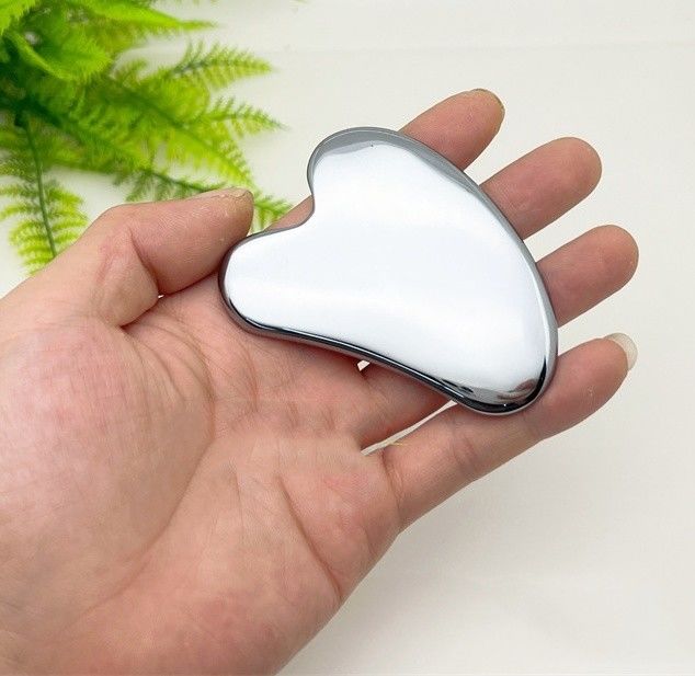 Terahertz Stone Gua Sha Facial Tools per massaggiare e guarire il viso 100% naturale autentico
