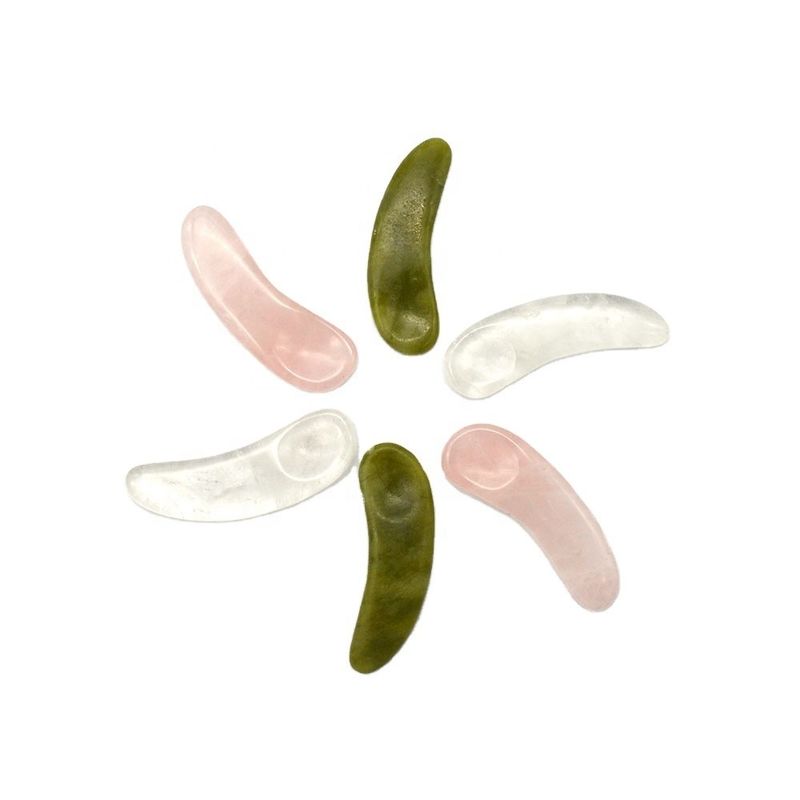 3.8*1.3*0.4cm Crema cristallina naturale per gli occhi cucchiaio bastoncino massaggio degli occhi accessori per la cura degli occhi