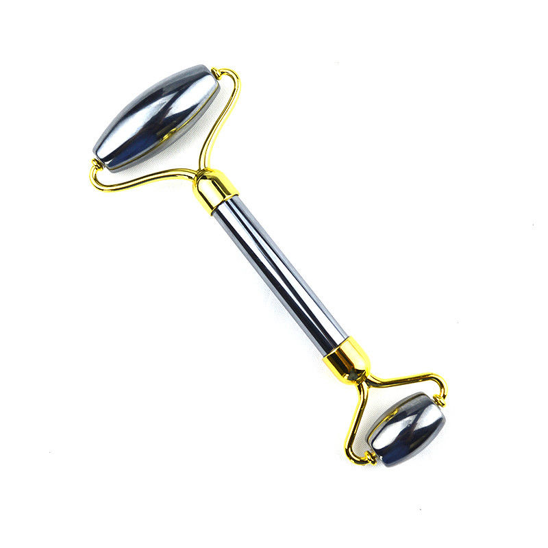 Gray Terahertz Face Roller Guasha Anti Aging For Face Eye Massage Gua Sha Facial Beauty Terahertz Stone Facial Massager