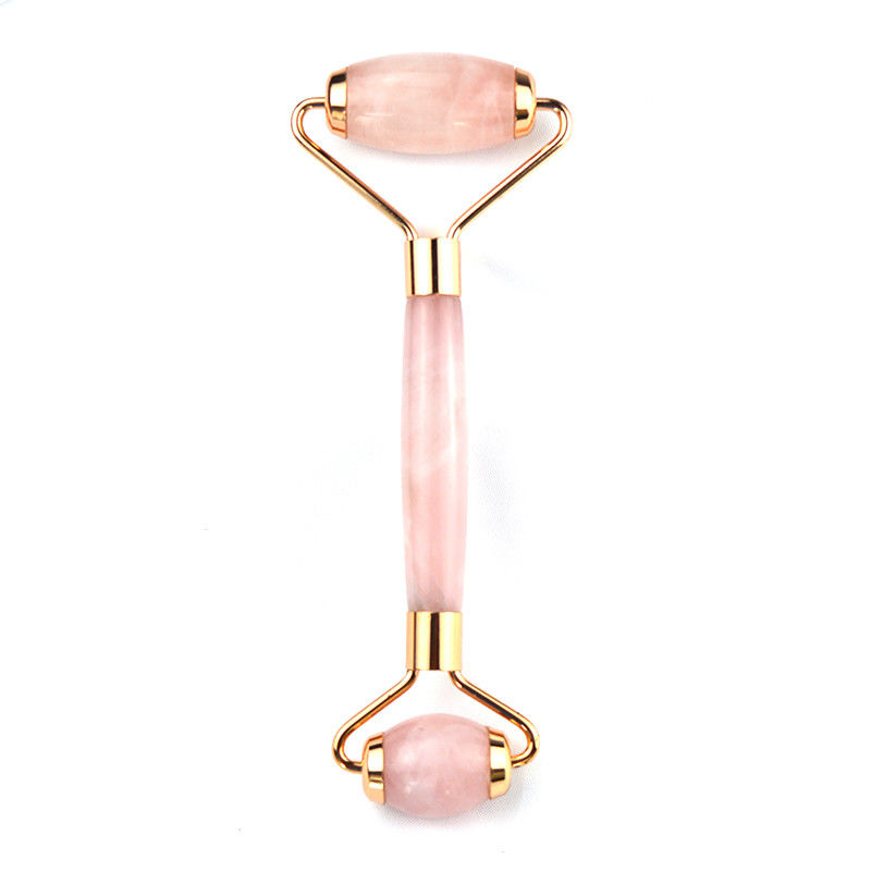 Roller anti-invecchiamento per il viso Rose Quartz Gua Sha Massage Roller per accessori per il viso