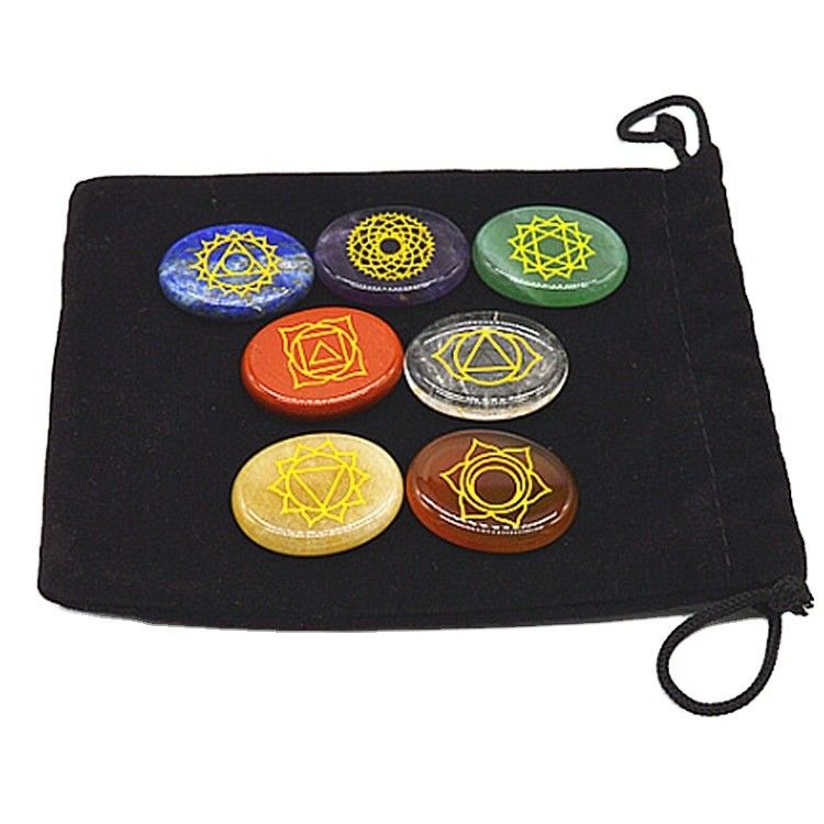 7 Chakra Stone set Reiki Cristalli Chakra Stone per il supporto alla guarigione taglia personalizzata OEM