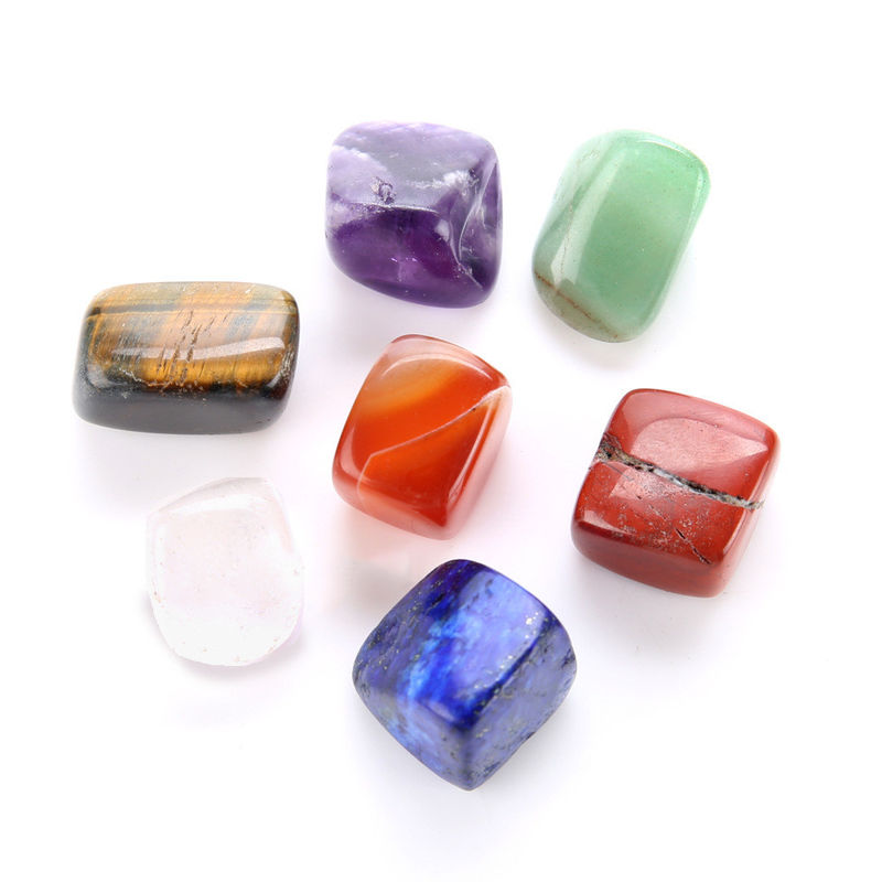 2023 Natural Crystal Healing Stone Engrave Chakra Sets con stile religioso India Feature regionale