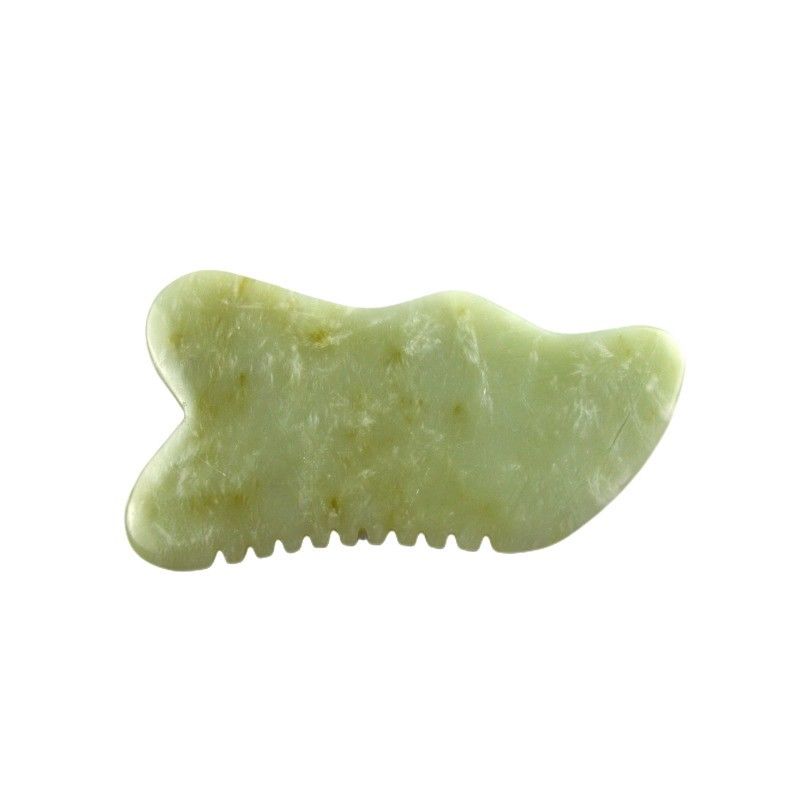 9.2*4.6cm Gua Sha Facial Tool Natural Xiuyan Jade Stone board per SPA Acupuncture Treatment OEM/ODM Accettabile