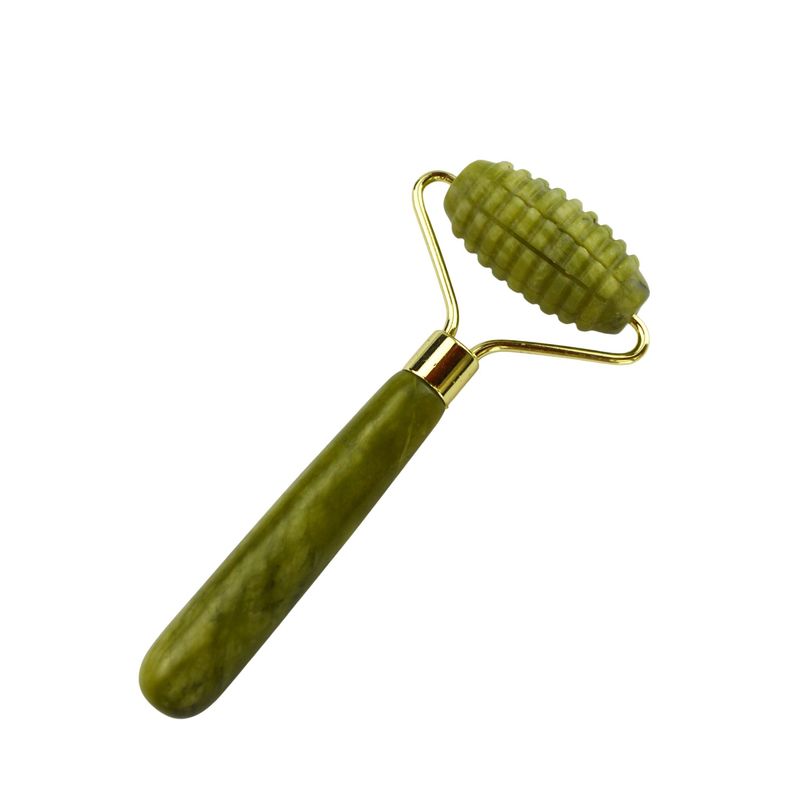 Massaggiatore Faciale Xiuyan Giada Doppio Testa Faccia Naturale Massaggio Strumento di Bellezza Faccia Giada Roller Faccia Sottile Massaggiatore Strumento di Rilassamento