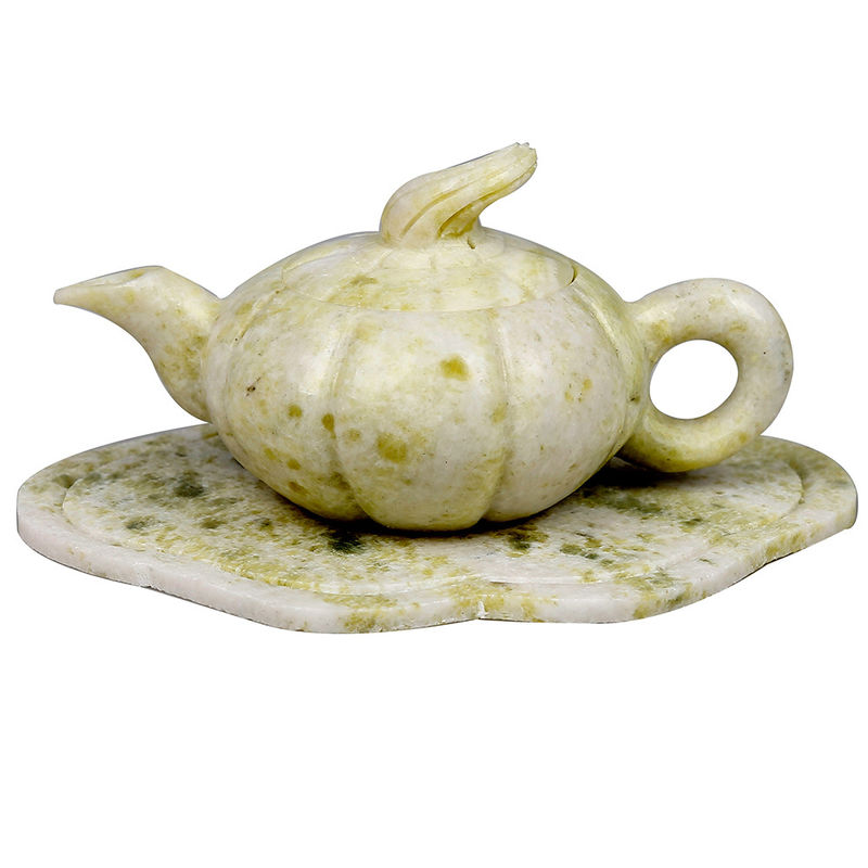 2024 Xiuyu Jade Teapot Un set di giada naturale per affari regalo tecnica lucidata